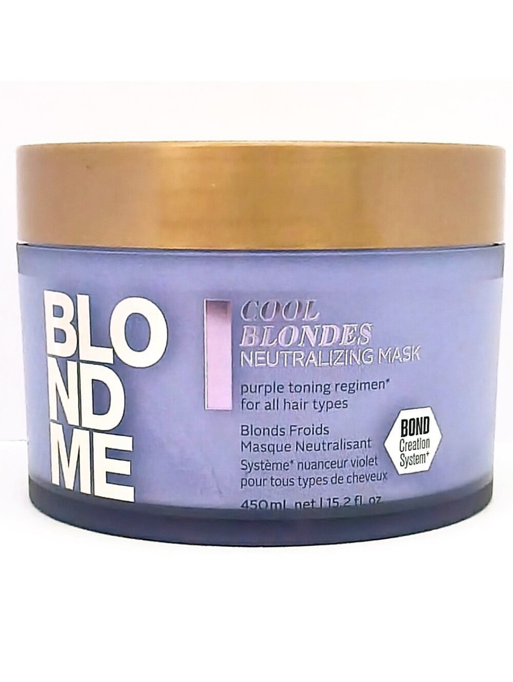Schwarzkopf BLONDME Cool Blondes Neutralizing Mask Purple Toning 450mL 15.2oz